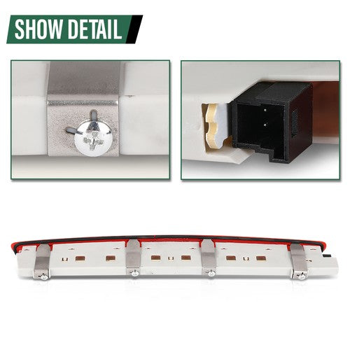 Solid Spare LED Third Brake Stop Light Red Fit For 2001-2007 Mercedes Benz C-Class W203
