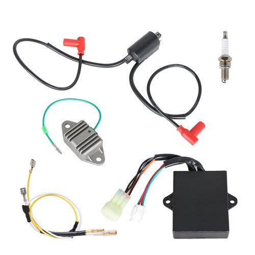 Solid Spare For Banshee 350 1997-2006 Ignition Coil Igniter CDI BOX Regulator Spark Plug Kit