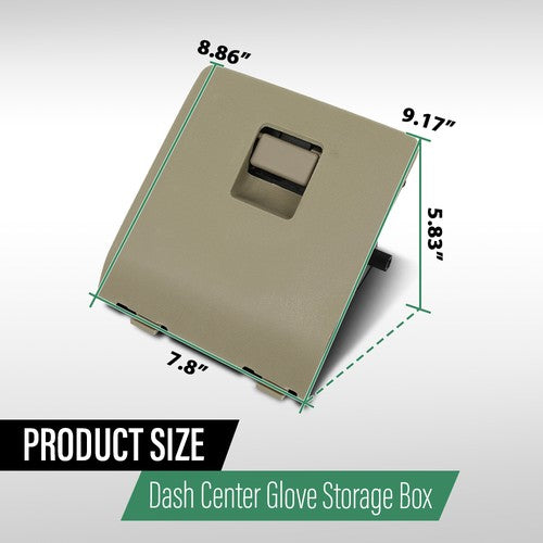 Solid Spare Dash Knee Center Glove Storage Cubby For 05-07 Ford F250 F350 Super Duty Beige