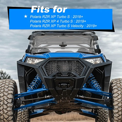 Solid Spare Scratch Resistant Flip Windshield For Polaris RZR XP Turbo S/ 2019+ XP 4 Turbo S