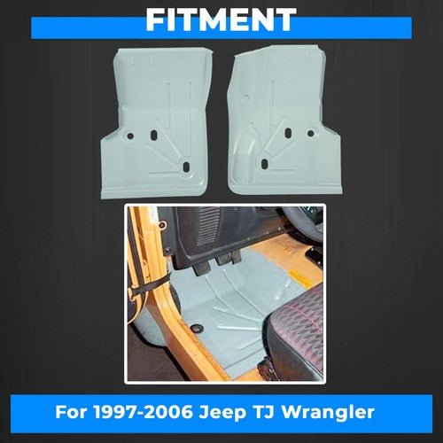 Solid Spare For Jeep Wrangler TJ 2D 1997-2006 New Steel Front Driver Passenger Floor Pans