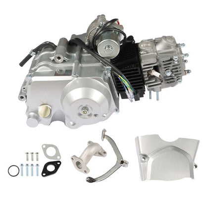 Solid Spare For ATV Quad Go Kart 125cc 4 Stroke ATV Engine Motor 3-Speed Semi Auto w/Reverse