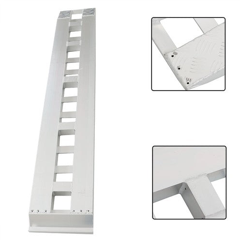 Solid Spare 84"×14" Aluminum Ramps Car Trailer Truck 1 Pair Ramps 6063 Aluminum 6000Lbs