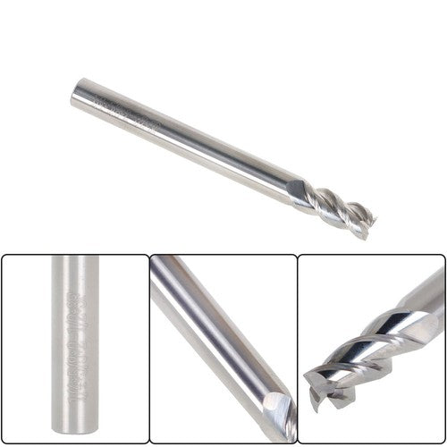 Solid Spare 3 Pcs 1/4" NEW Alu-Power 3 Flute Regular Carbide End Mill For Aluminum