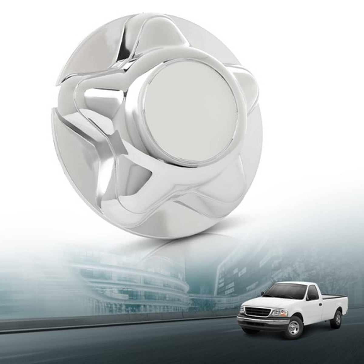 Solid Spare Fit For 97-03 Ford F150 Expedition Silver 7'' Wheel Center Cover Hub Cap