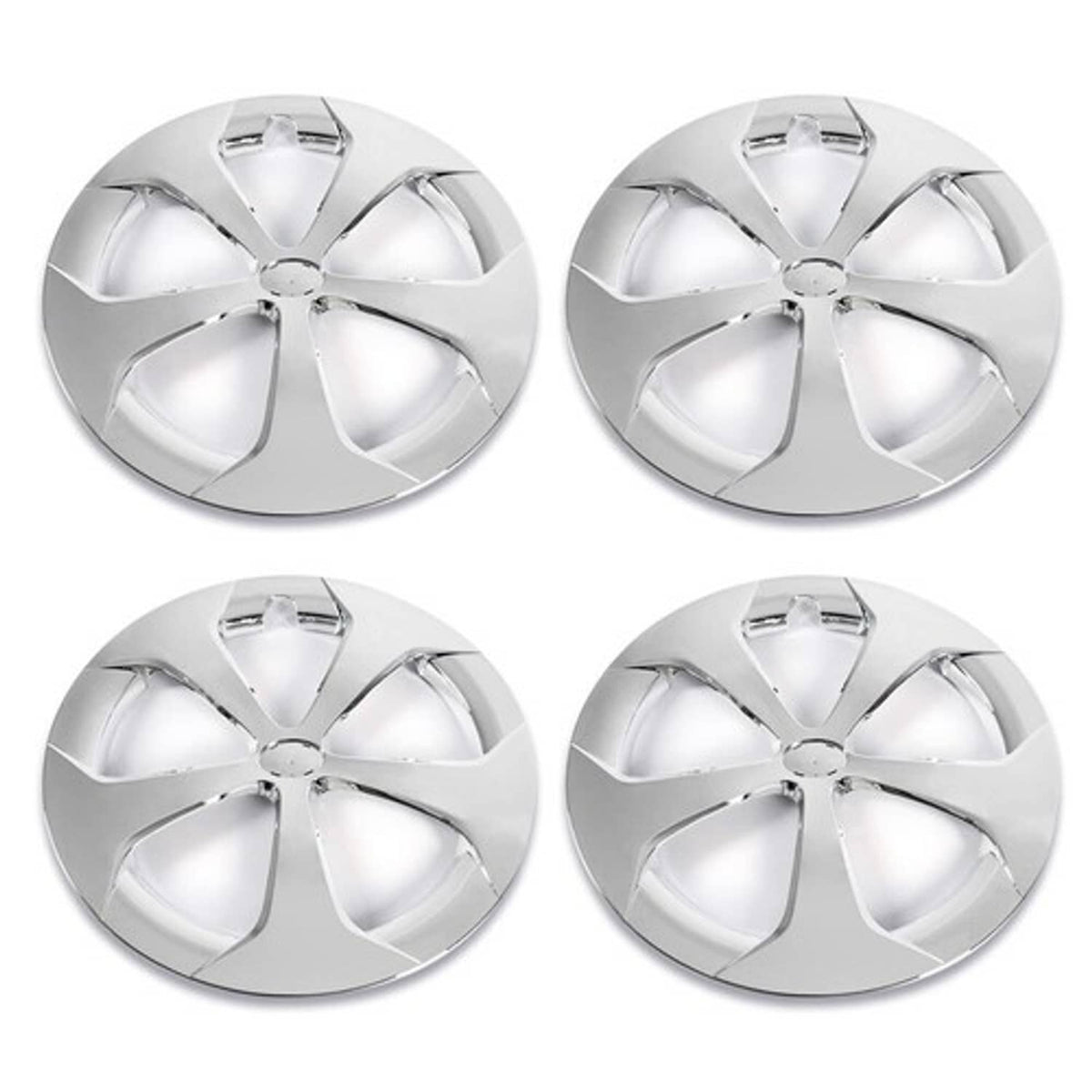 Solid Spare Fit For 2012-2015 Toyota Prius/Prius C 16 Inch Hub Cap Wheel Cover Silver 4pcs