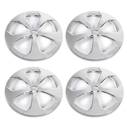 Solid Spare Fit For 2012-2015 Toyota Prius/Prius C 16 Inch Hub Cap Wheel Cover Silver 4pcs