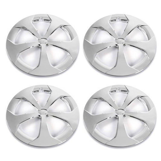 Solid Spare Fit For 2012-2015 Toyota Prius/Prius C 16 Inch Hub Cap Wheel Cover Silver 4pcs