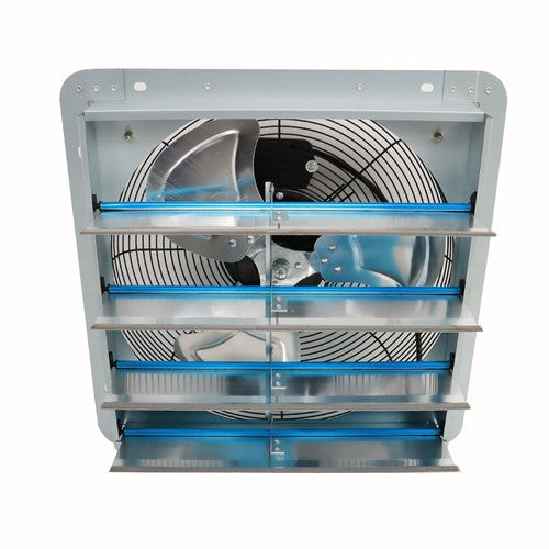 Solid Spare Shutter Exhaust Fan 16 Inch Wall Mounted Automatic Aluminum Attic Fan