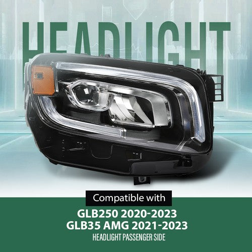 Solid Spare LED Headlight Fit For 2020-2023 Mercedes Benz GLB250 GLB35 AMG W247 Right Side