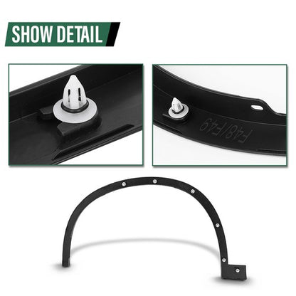 Solid Spare Front Left+Right Fender Flare Wheel Arch Molding Fit For 2016-2022 BMW X1