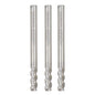 Solid Spare 3Pcs 1/8" 3 Flute Regular Length Carbide End Mill for Aluminum X 3/8" Cut Length