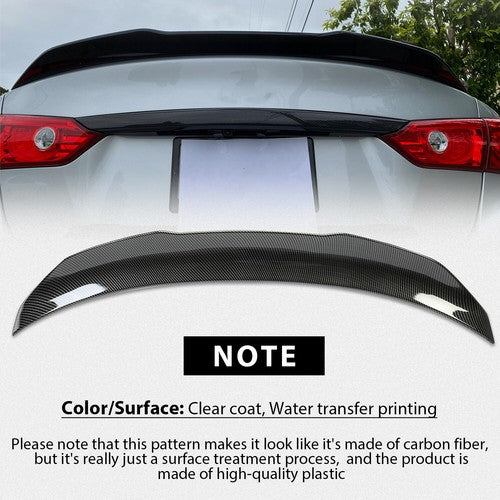 Solid Spare Rear Trunk Spoiler For 2014-2024 Infiniti Q50 Carbon Fiber Painted PSM STYLE