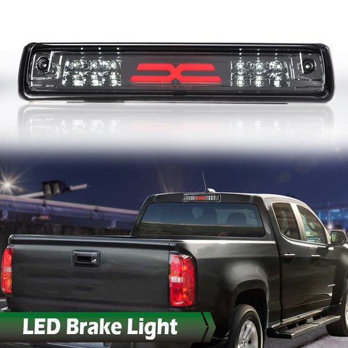 Solid Spare Fit For 15-18 Chevy Colorado/GMC Canyon LED 3rd Brake Light Cargo Lamp Smoke