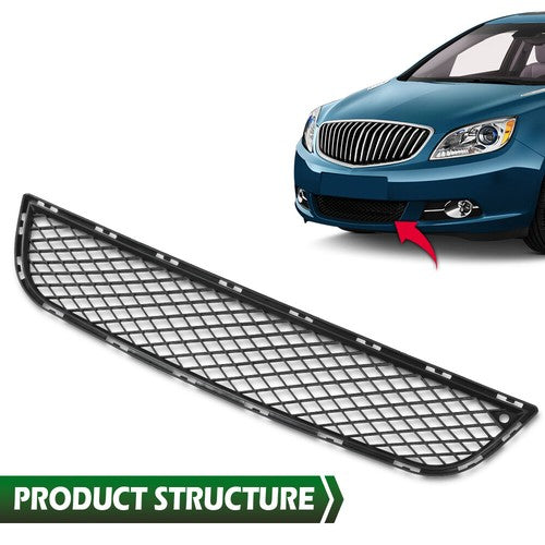 Solid Spare New Fit For 12-17 Buick Verano Front Bumper Lower Grille Grill Assembly Black