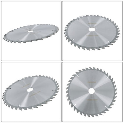 Solid Spare Heavy-Duty 10"×30mm×40T Carbide Saw Blade for Wood & Metal, Silver Finish