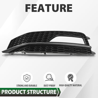 Solid Spare Bumper Fog Light Lamp Bezel Trim Fit For 13-16 Audi A4 Quattro B9 S4 S-Line