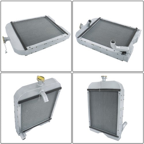 Solid Spare 8N8005 2 Row Aluminum Cooling Radiator For Ford Tractor Radiator 2N 8N 9N Model