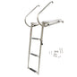 Solid Spare 3-step stainless steel ship ladder with platform Marine with Telescoping US