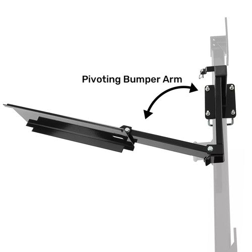 Solid Spare Screw-on Quick Product Bumper-Mounted Swing Arm Assembly For Grilling Tailgating