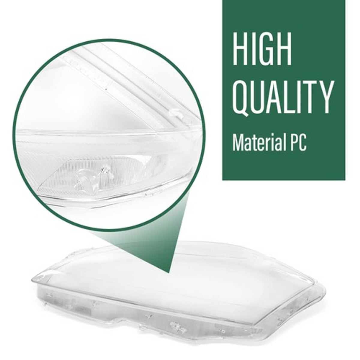 Solid Spare Fit For 10-13 Mercedes-Benz S Class W221 Headlight Replacement Lens Left & Right