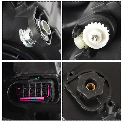 Solid Spare Halogen Clear Lens Headlight Assembly For Volkswagen Jetta 2011-2018 Left Side