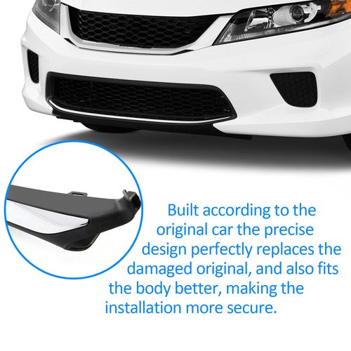 Solid Spare Fit Honda Accord Sedan 2013 2014 2015 Front Bumper Lower Grille Garnish Trim