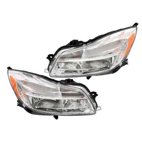 Solid Spare For Buick Regal 2011 2012 2013 Right+Left Side Halogen Headlights Assembly Clear