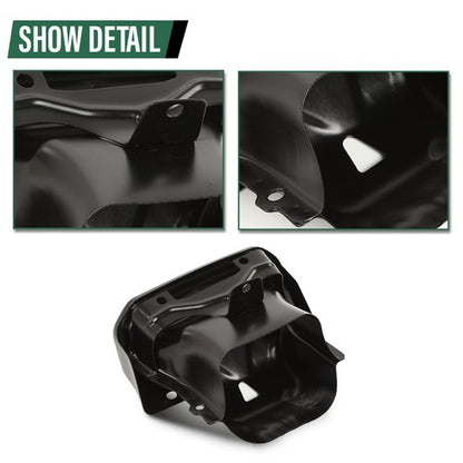 Solid Spare Fit For 19-2024 Chevy Silverado GMC Sierra 1500 Exhaust Tips Bezels Gloss Black