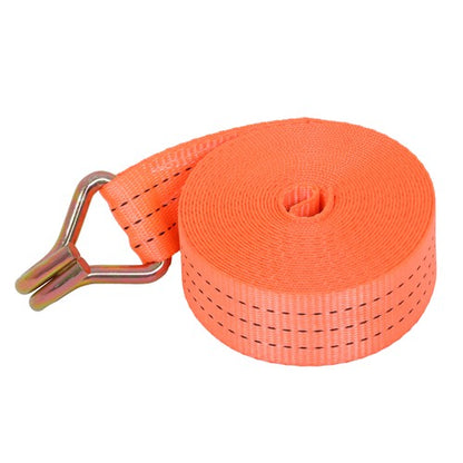 Solid Spare 10 Pack 1.5" x 20' 4000lbs Ratchet Straps W/ J Hook Heavy Duty Orange Tie Downs