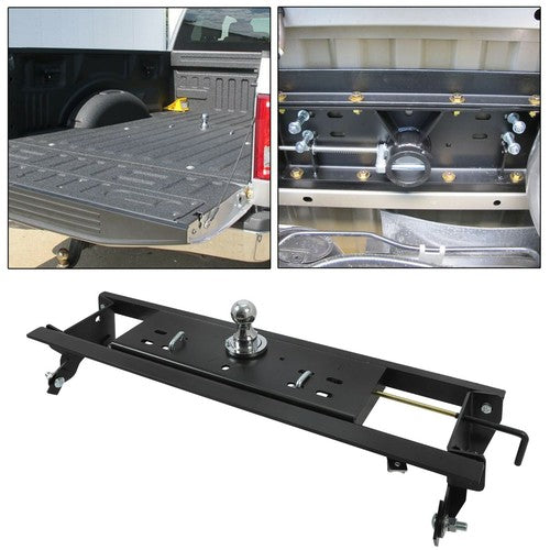 Solid Spare Fit 15-20 Ford F150 30,000 lbs Double Lock Under Bed Gooseneck Trailer Hitch