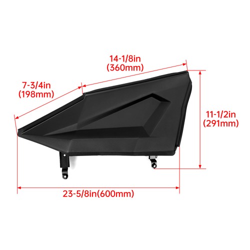 Solid Spare Black Lower Door Inserts For Polaris RZR XP 4 1000/XP 4 Turbo 2014-2023 #2879942