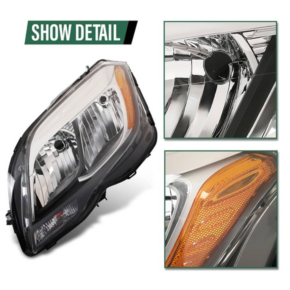 Solid Spare Halogen Headlight Left Side Fit For 2013 2014 2015 Mercedes Benz GLK250 GLK350