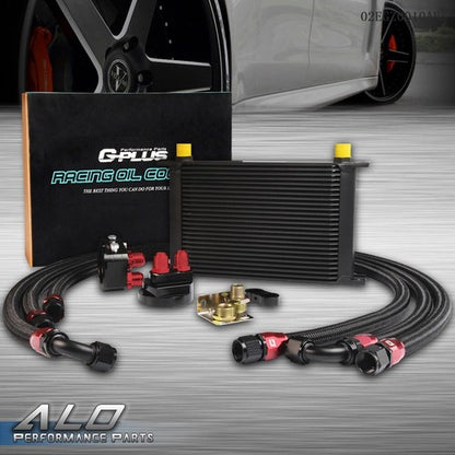 Solid Spare Universal 25 Row 10AN Aluminum Engine Oil Cooler Filter Adapter Relocation Kit
