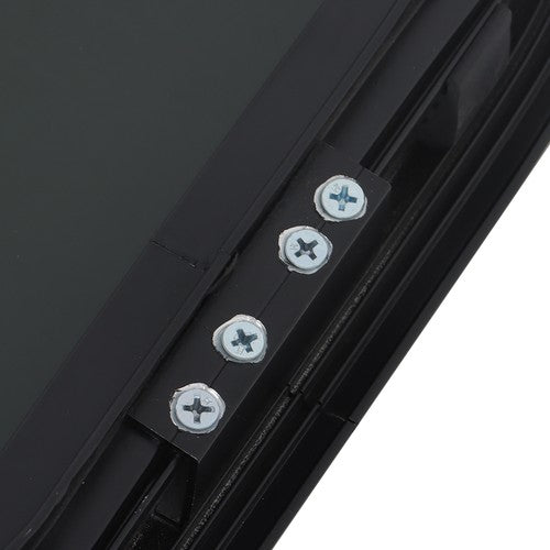 Solid Spare RV Window Horizontal Sliding Window 36  Width × 15  Height w/ Trim Ring Black