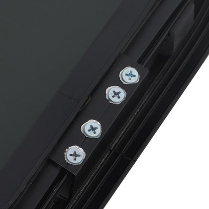 Solid Spare RV Window Horizontal Sliding Window 36  Width × 15  Height w/ Trim Ring Black