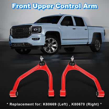 Solid Spare Front Upper Control Arms 2-4" Lift for Silverado Sierra Escalade Tahoe Avalanche