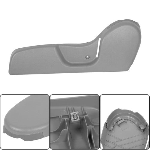 Solid Spare For Toyota Tacoma 2001-2004 Left Driver Seat Side Plastic Trim Bezel Light Gray