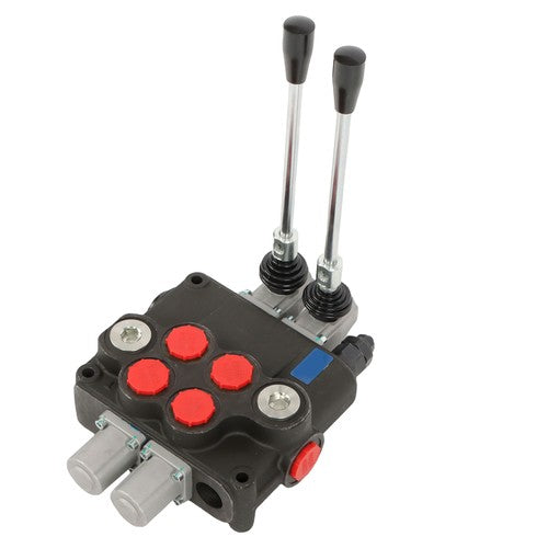 Solid Spare 2 Spool Hydraulic Directional Control Valve Open Center 32 GPM 3600 PSI NEW!