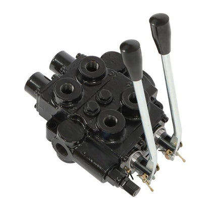 Solid Spare 25 GPM Hydraulic Control Valve 3000 PSI 2 Spool 3/4" NPT RD522CCAA5A4B1