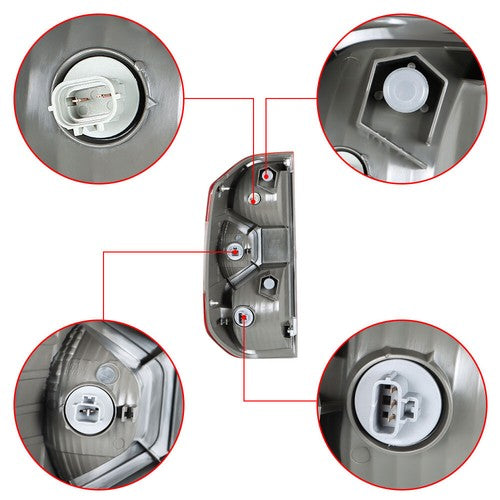Solid Spare Chrome Taillights Rear For 2014-2020 Toyota Tundra Brake Tail Light RH/Passenger