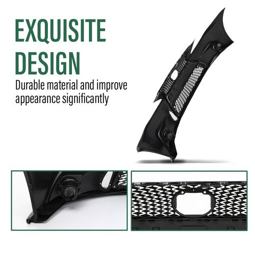 Solid Spare Front Bumper Body Conversion To 14+ F-Sport Fit For 06-13 Lexus IS250 IS350