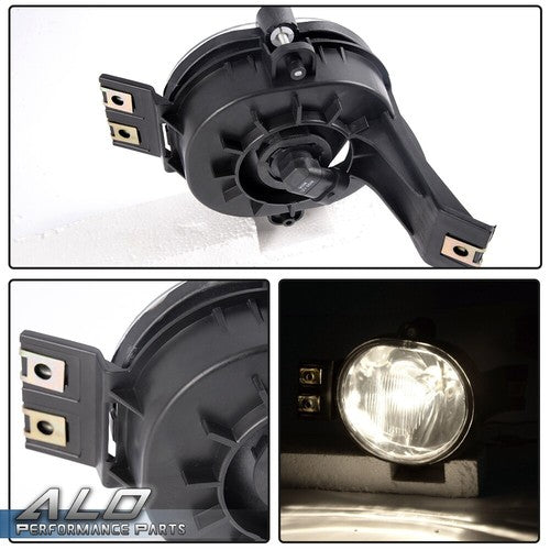 Solid Spare Fit For 02-2008 Ram 1500/2500/3500 2004-2006 Dodge Durango Clear Fog Lights Pair