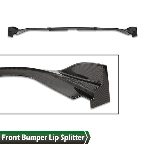 Solid Spare Fit For 06-07 Subaru Impreza WRX STI Front Carbon Look Bumper Lip Splitter