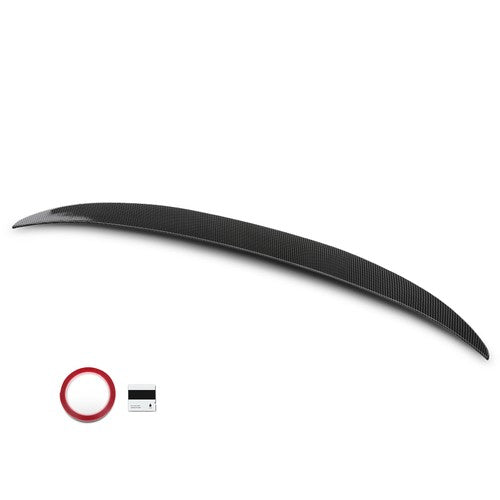 Solid Spare Fit For 2011-2016 BMW 5 Series F10 & M5 Rear Trunk Spoiler Carbon Fiber Look