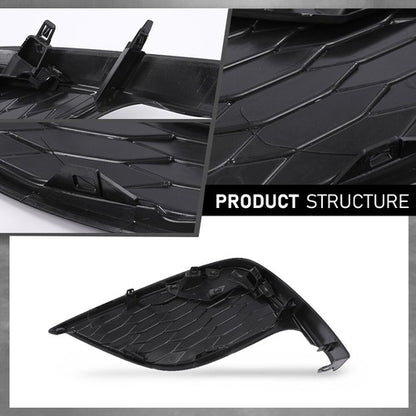 Solid Spare Fit For 21-24 Toyota Camry SE XSE Front Bumper Insert Fog Light Cover Right Side
