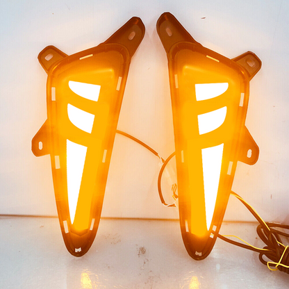 Pair LED Fog Lights DRL Turn Signal Light LH + RH For 2016-2019 Toyota CHR C-HR