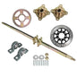 Solid Spare 44in Rear Live Axle Wheel Hub Complete Kit For Go Kart Golf Cart ATV Buggy Quad