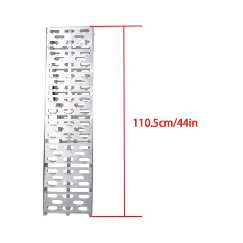 Solid Spare 2pcs ATV UTV 7.5' Aluminum Folding Loading Ramps For Truck Motorcycle Lawn Mower