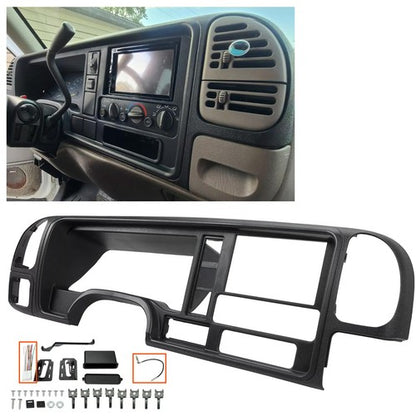 Solid Spare Car Radio Stereo Double Din Dash Kit Panel Wire Harness FOR 95-02 GMC Truck SUV
